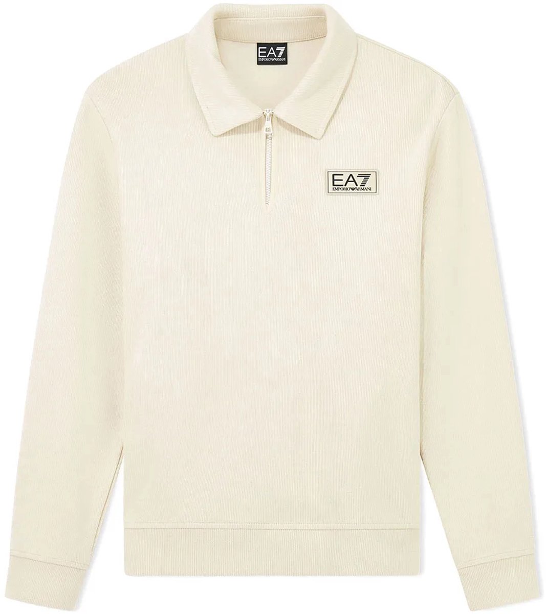 Ea7 Emporio Armani 7m002232_af21822 Sweatshirt Met Halve Rits Beige M Man