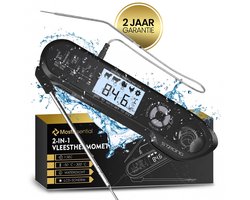 Thermomètre BBQ 2 en 1 MostEssential - Édition PRO - Thermomètre à viande - Thermomètre à noyau - Thermomètre de four - Thermomètre de cuisine - Numérique - Sans fil - Étanche - MODÈLE 2023