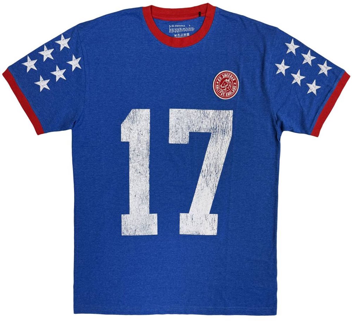 Ed Sheeran - Play 17 Heren Tshirt - L - Blauw