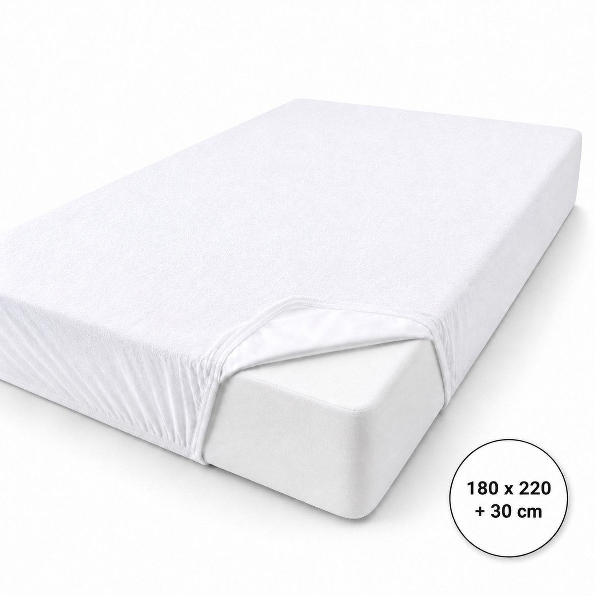Roden Blue - Matrasbeschermer - 180x220 cm - Waterdicht & Wasbaar - Ademend & Anti-allergisch - Hoekhoogte 30 cm - Badstof