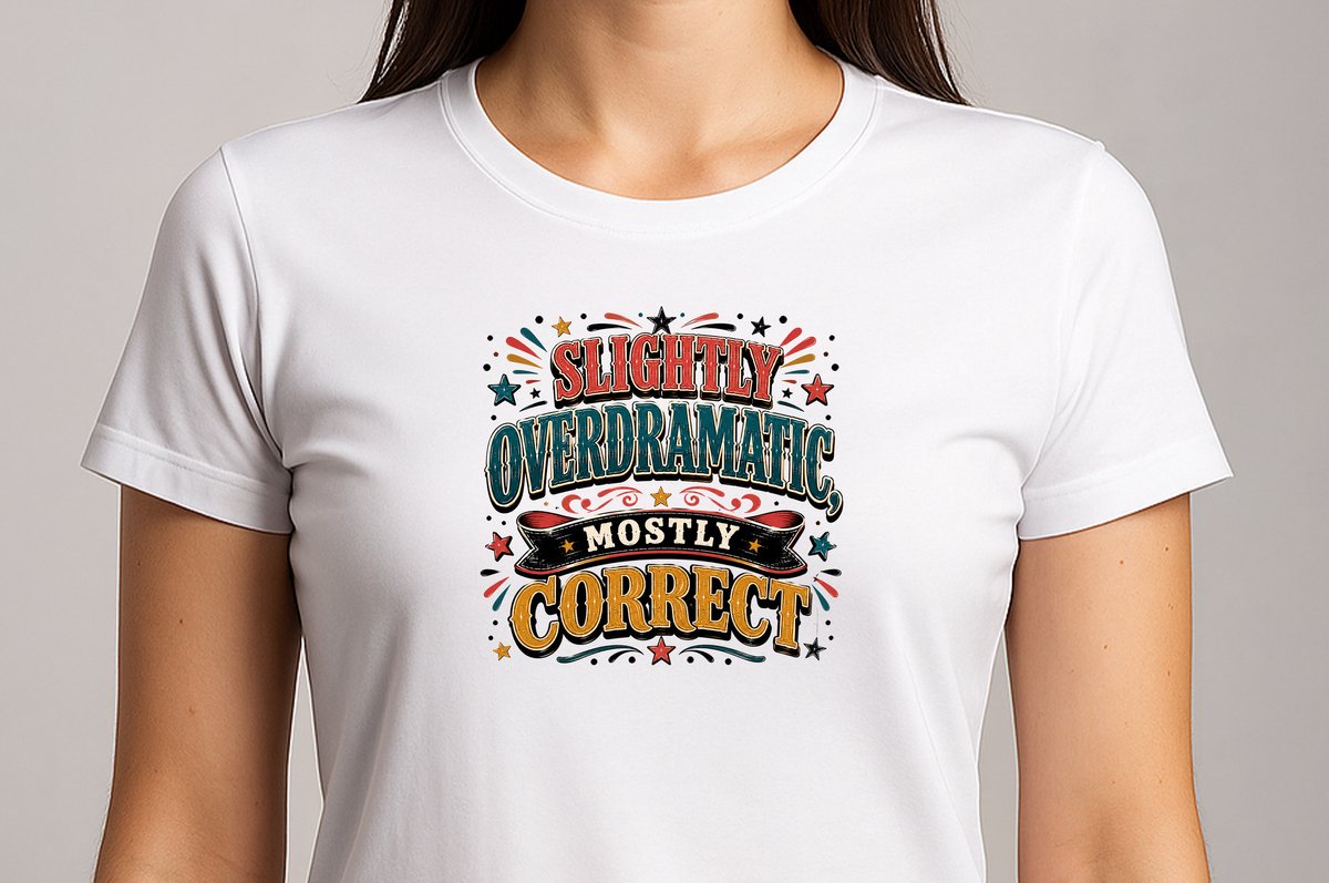 Slighty Overdramatic - T Shirt - Grappig Sarcastisch Design