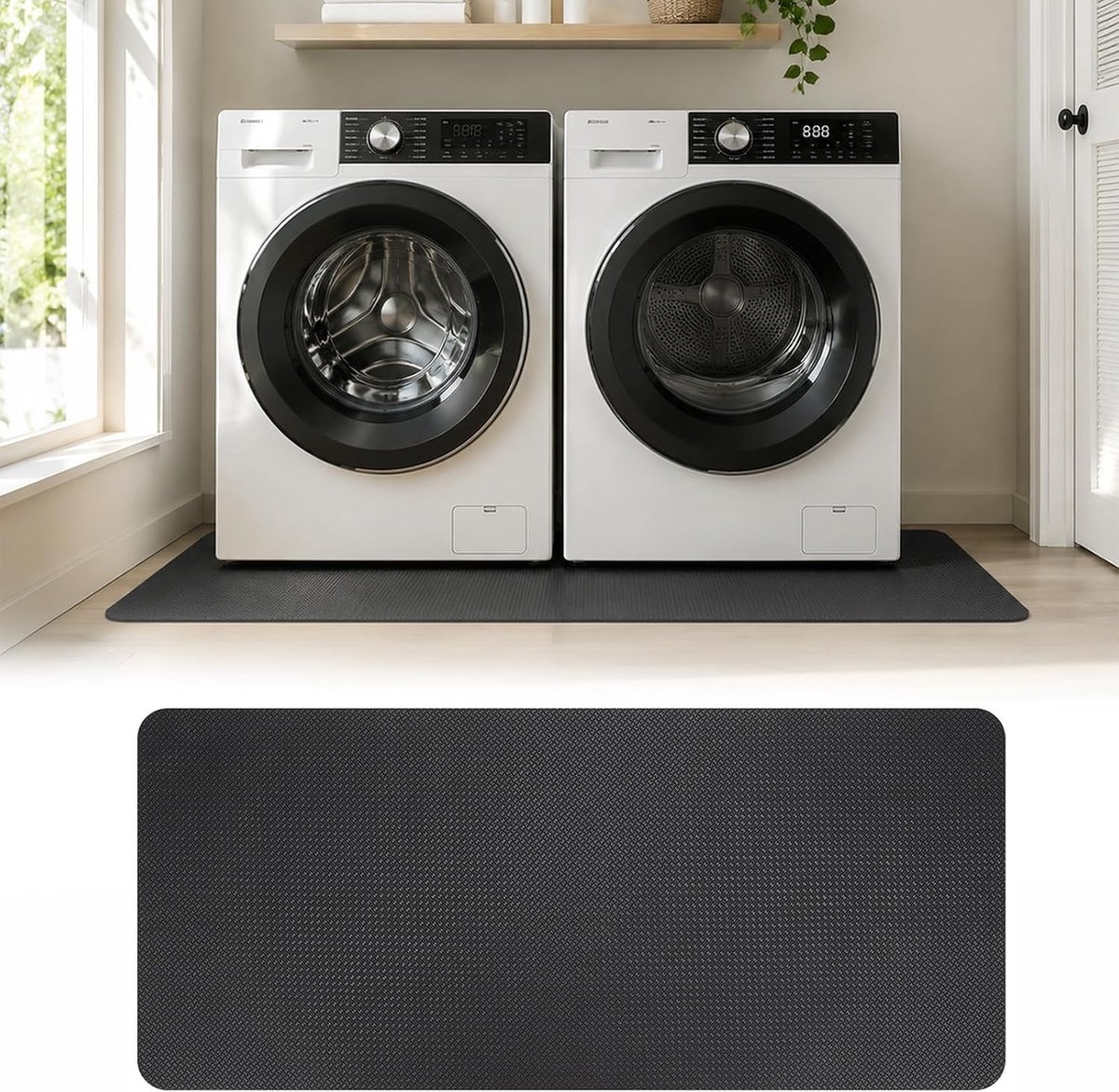 Antitrillingsmat voor Wasmachine en Droger - 70 x 160 cm - Antislip en Waterdicht - Voor Huishoudelijk Gebruik