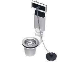 Franke stop + ketting plug met overloop 1120041503