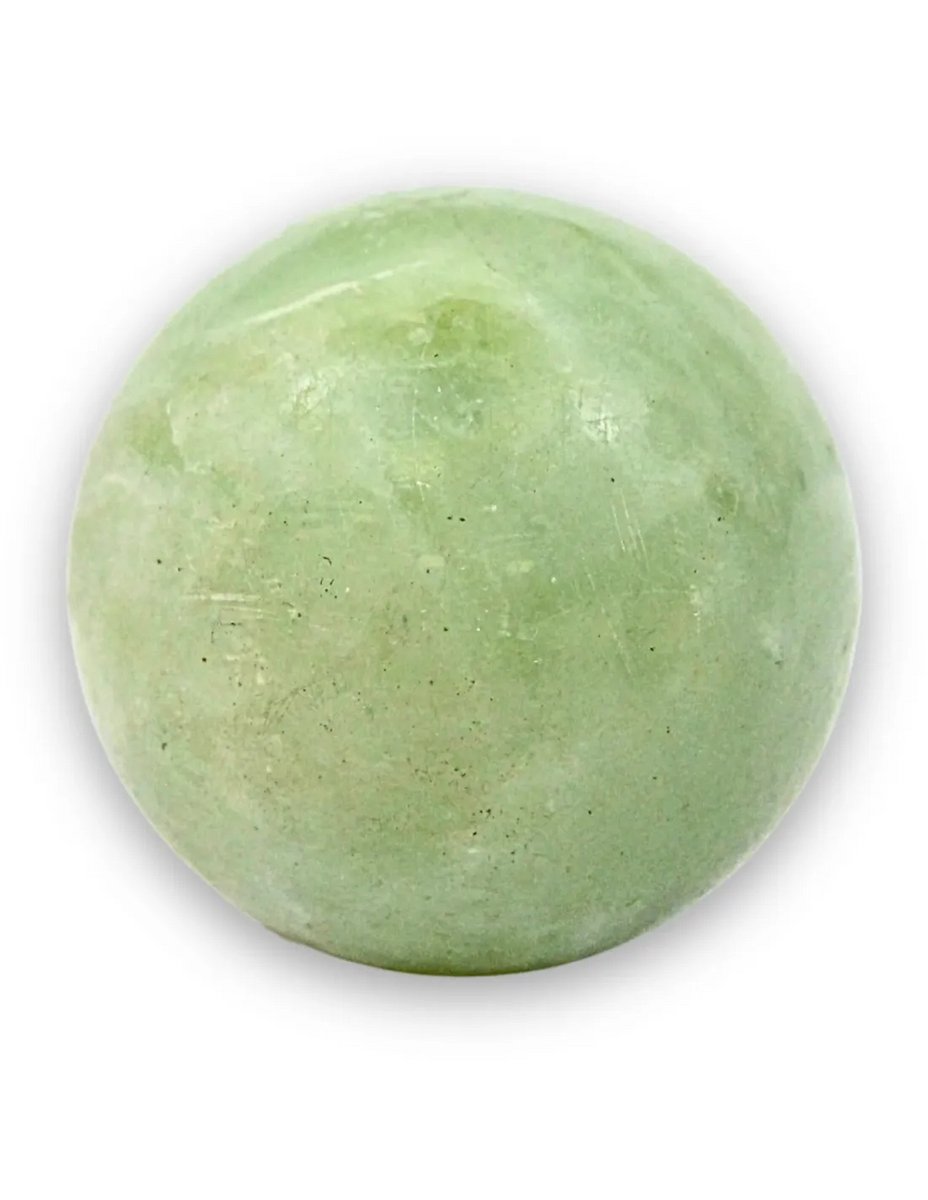 Edelsteenbol natuurlijk Hetian Jade, 4 - 4,5 cm