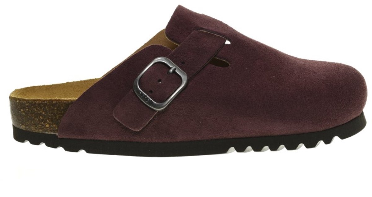 Scholl Fae Cherry Suede Clogs maat 38