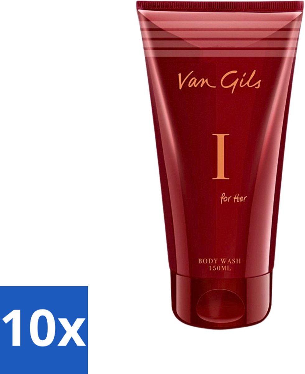 Van Gils - Douchegel - I for Her - Zachte Reiniging & Luxe Geurbeleving - 150 ml - Bulkverpakking - 10 stuks