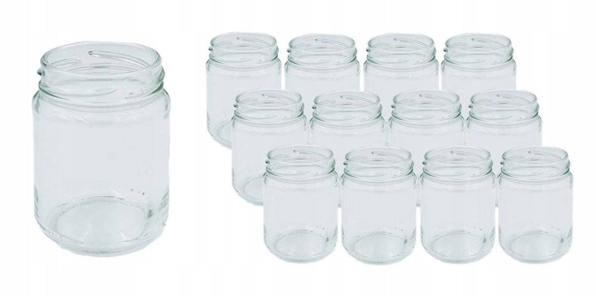 12x Glazen Potjes 135ml - Ideaal voor Jam, Honing, Desserts & Kruiden