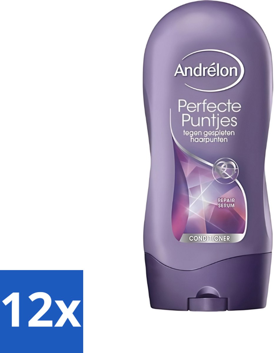 12 x Andrélon - Perfecte Puntjes - Conditioner - Tegen Gespleten Haarpunten - 300 ml - Gespleten Haarpunten - Haar Verzorging - Haar Kracht - Haar Sterkte - Haar Bescherming