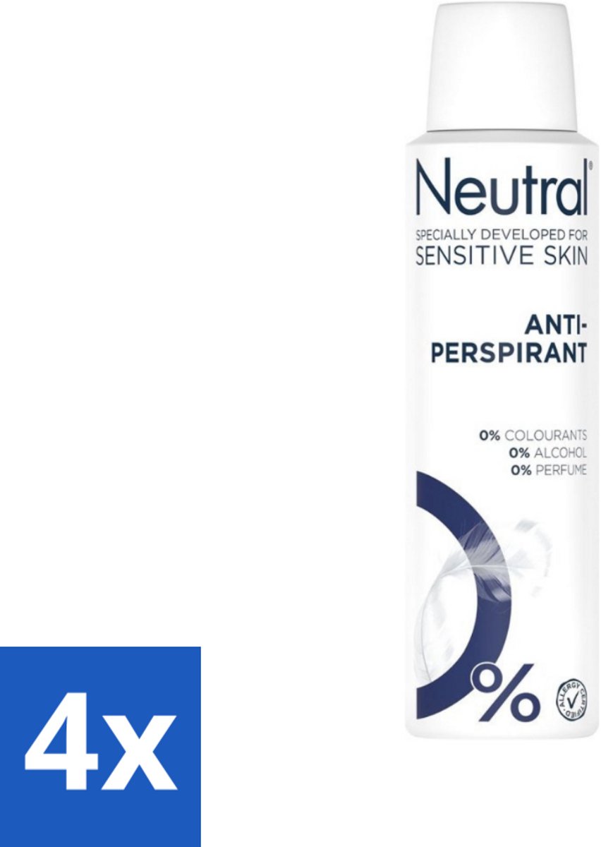 Neutral - Deodorant - Spray - Sensitive Skin - 150ml x 4