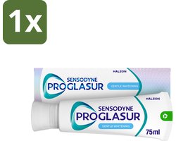 1 x Sensodyne - Tandpasta - Proglasur Gentle Whitening - Verheldert Glazuur - 75 ml - Tandpasta - Tanden Witter Maken - Tandglazuur Versterken - Tanderosie Beschermen - Fluoride