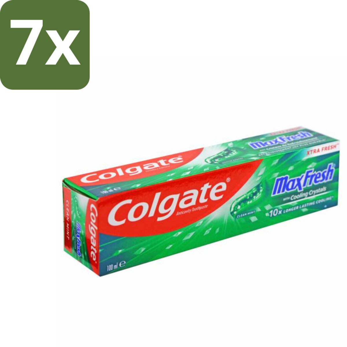 7 x Colgate Tandpasta Maxfresh Cleanmint 100 ml - Tandpasta - Tanden Reinigen - Tanden Witter Maken - Tandbederf Bestrijden - Tandsteen Verwijderen