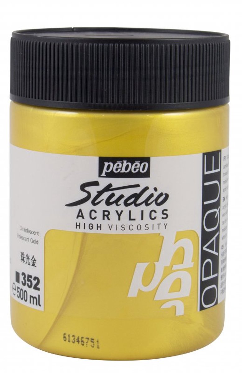 Pebeo Studio Acrylverf 500 ml. - 352 Goud