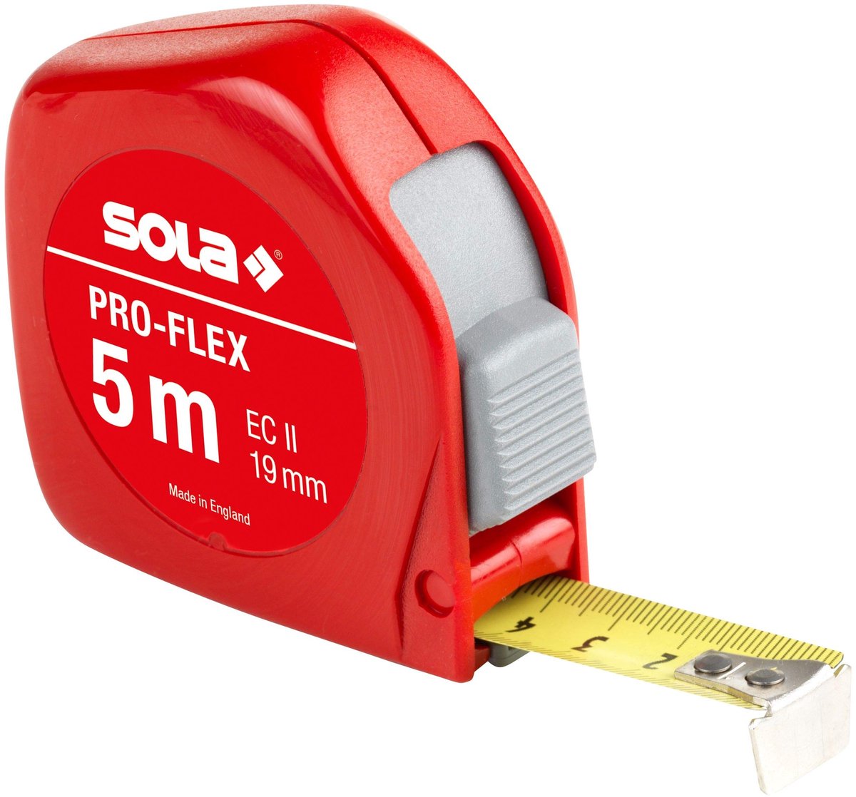 Elzusha - Pro-Flex Tape Meter 5 m in Rood, Stevig en Betrouwbaar
