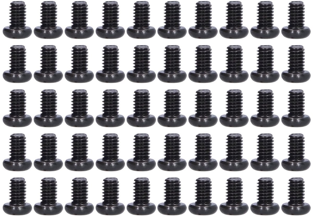 Elzusha - 50 Stuks Pan Head Machine Schroeven M4*6 voor Bevestiging