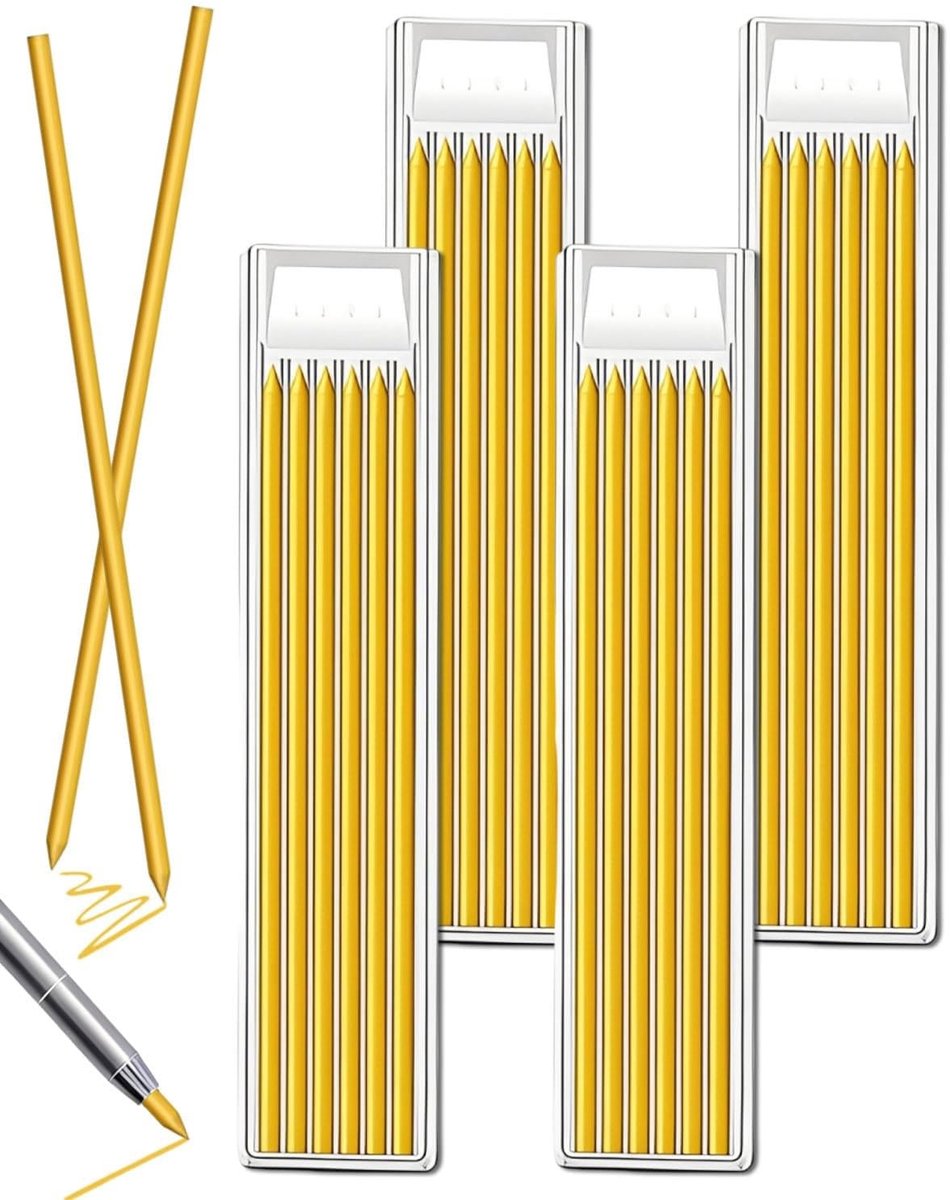 Elzusha - 24 Stuks Potloodvullingen 2.8 mm voor Timmermanspotlood