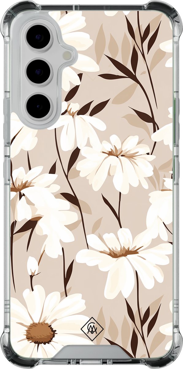 Casimoda® hoesje - Geschikt voor Samsung Galaxy A55 - In Bloom - Shockproof case - Extra sterk - - Multi, Transparant