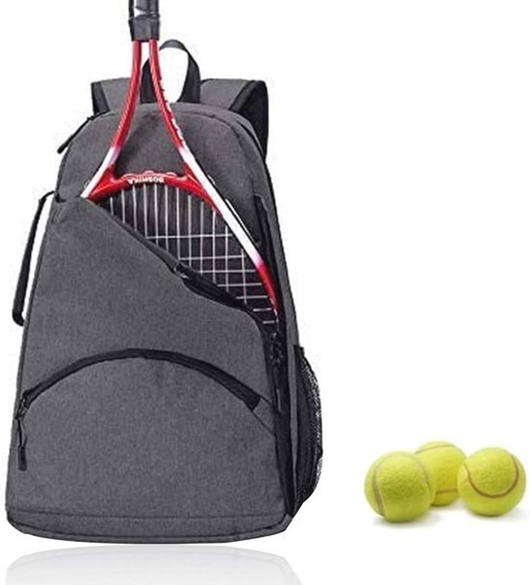 Tennisrugzak Uniseks voor Dames, Heren en Kinderen - Sporttas met Racketvak