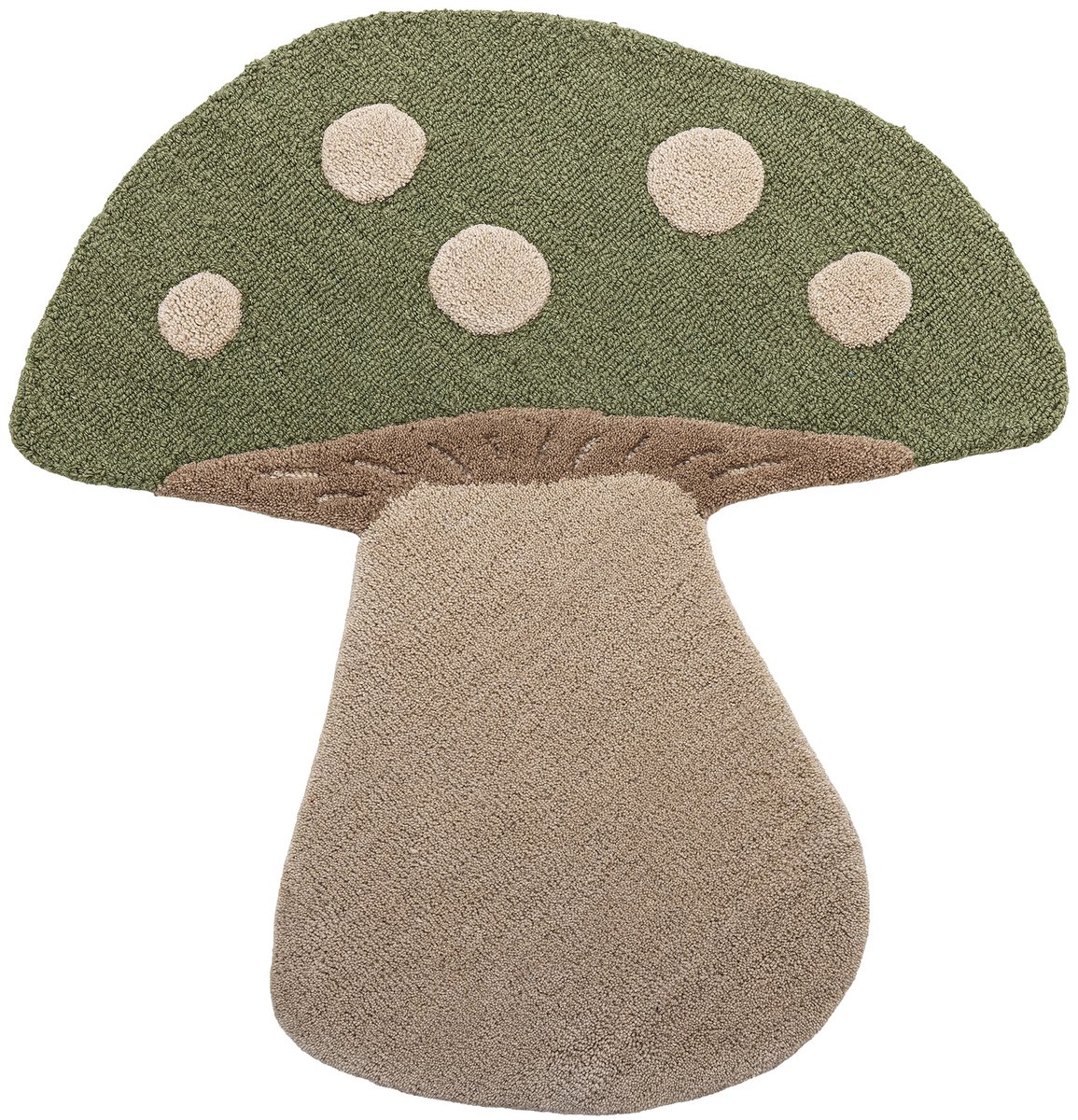 Bloomingville Vloerkleed Mushroom Paddenstoel Groen