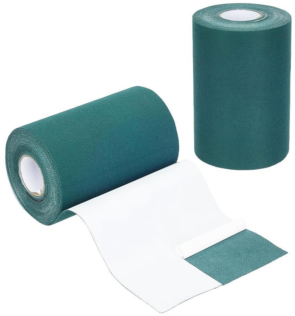 Kunstgras Tape - Bodem Verbinding - Buiten Tuin - Enkelzijdig - 2 Rollen 6x10M - Donkergroen