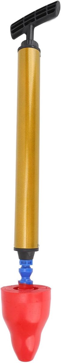 Toiletplunjer - Afvoergereedschap - Verstopping Verwijderen - Hogedruk Luchtdruk - 47 x 12 x 8 cm - Rood