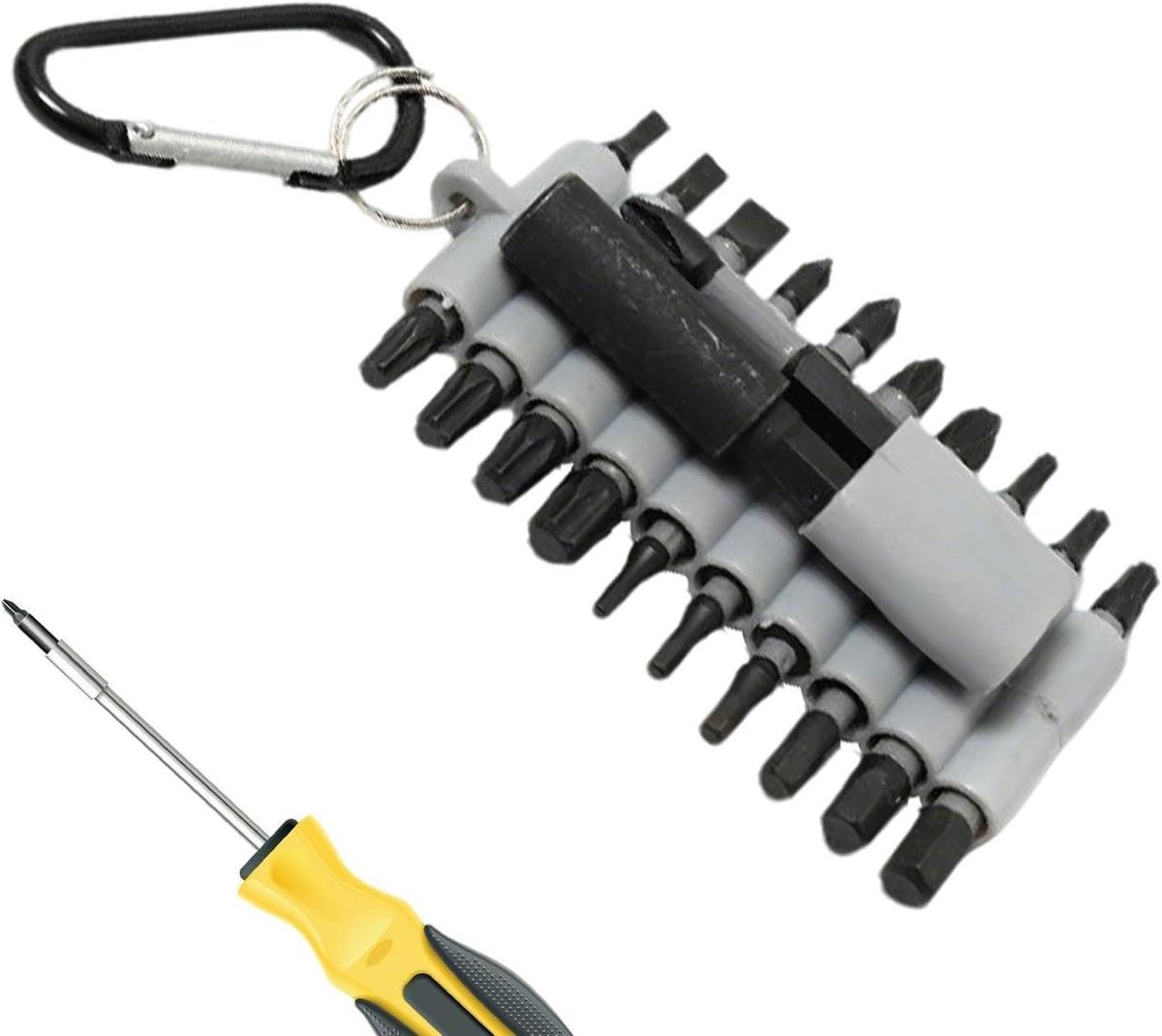 Schroevendraaier Bits Set - Precisiegereedschap Bits - Reparatie & Montage - 22 Delig S2 Staal - Compacte Doos - Zwart