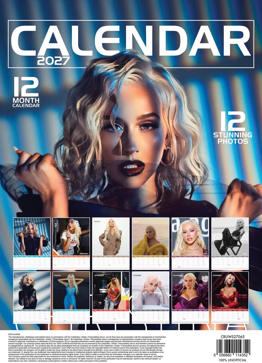 Christina Aguilera A3 Kalender 2027