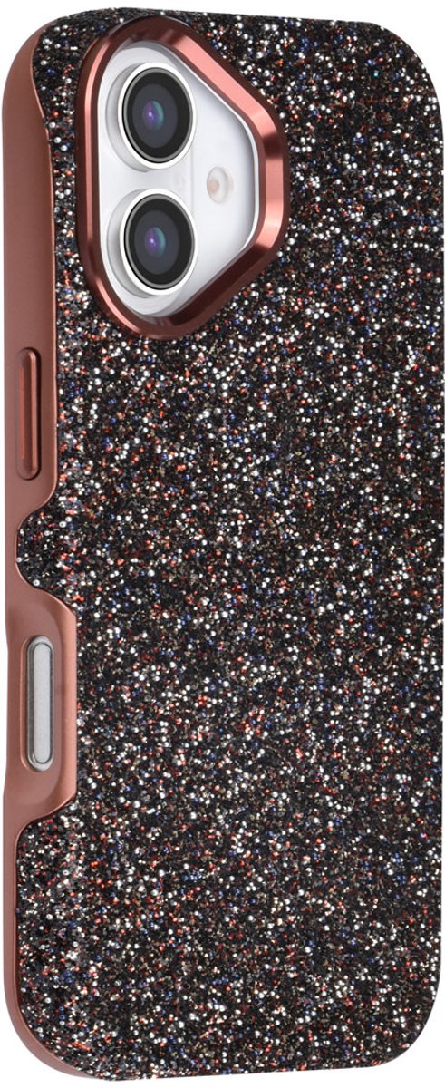 TUNIQ telefoonhoesje voor Apple iPhone 17 - glitter design - Bruin