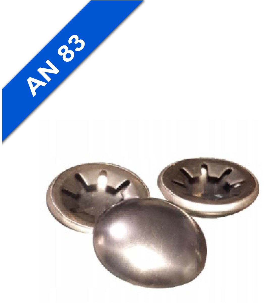 Assortiment veerringen met pen, nikkel, 20mm, 100 stuks