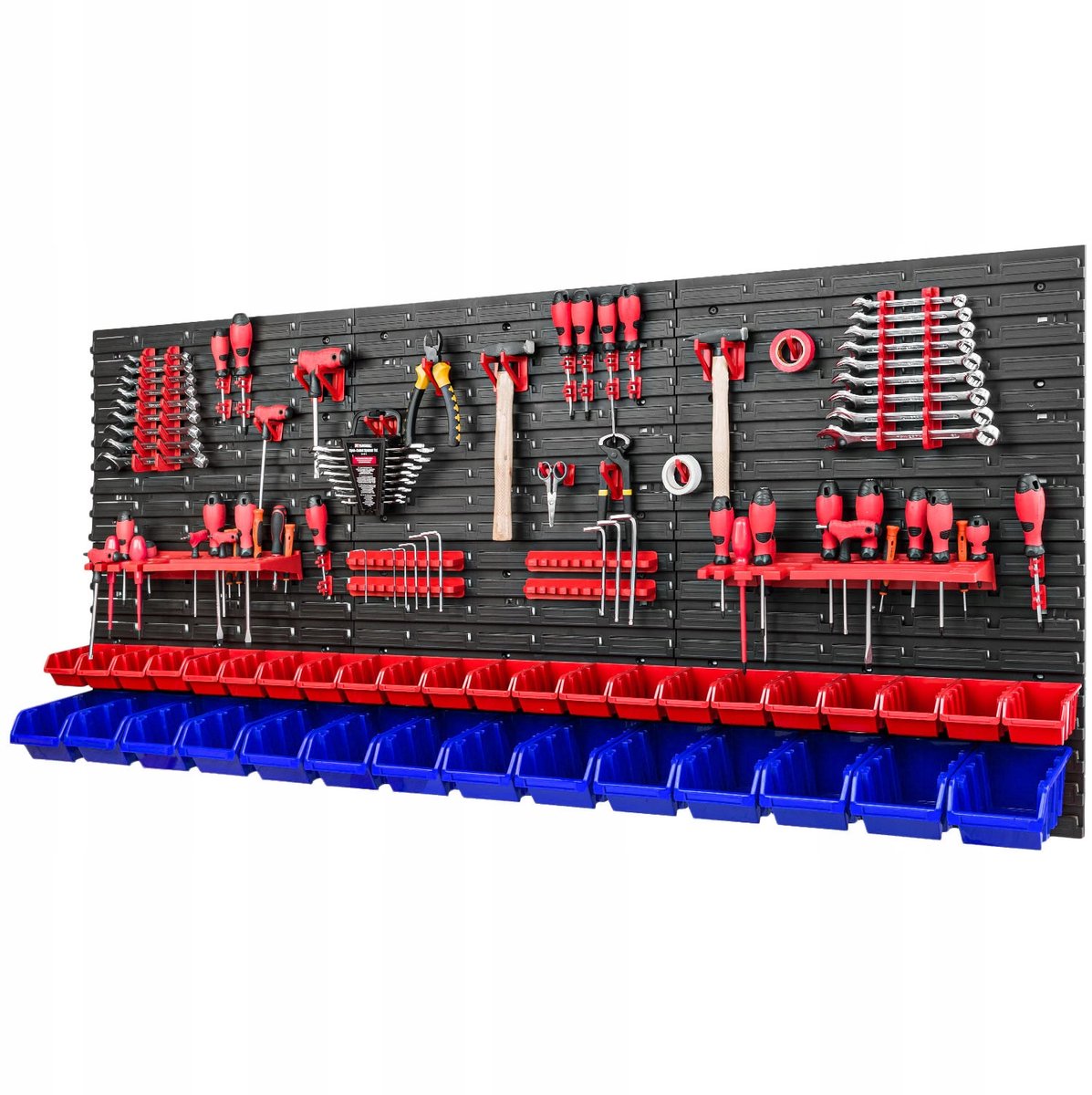 Gereedschapswand 1728x780mm met Opbergbakjes en Houders