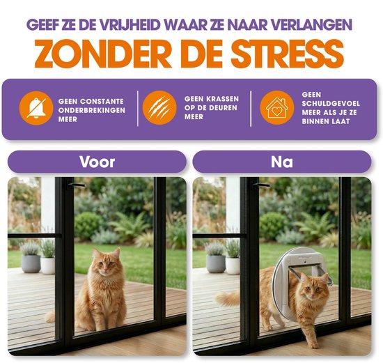 Cat Mate Kattenluik met Chip - Microchip Kattenluik met 4-Vergrendelingsstanden - 24,6 x 19,7 cm - Grijs- 360W