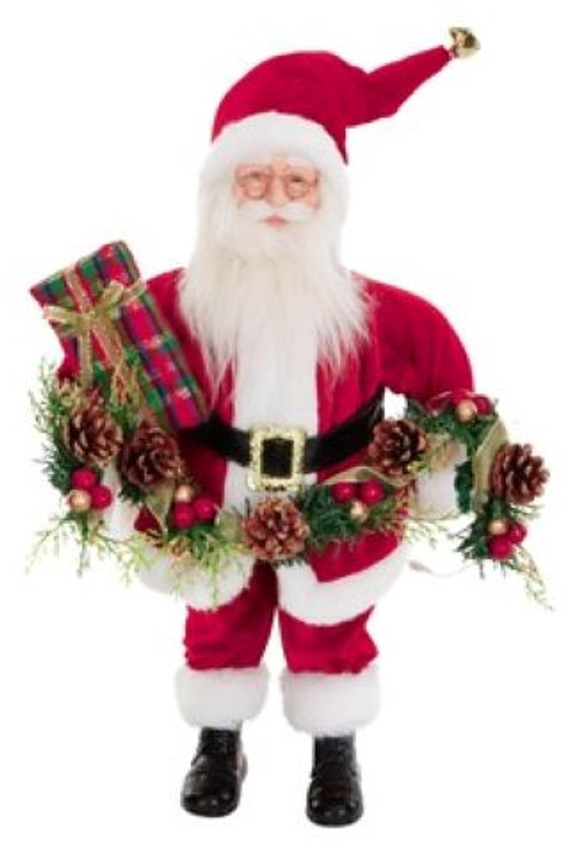 Goodwill - Kerstman - Rood - H46 cm