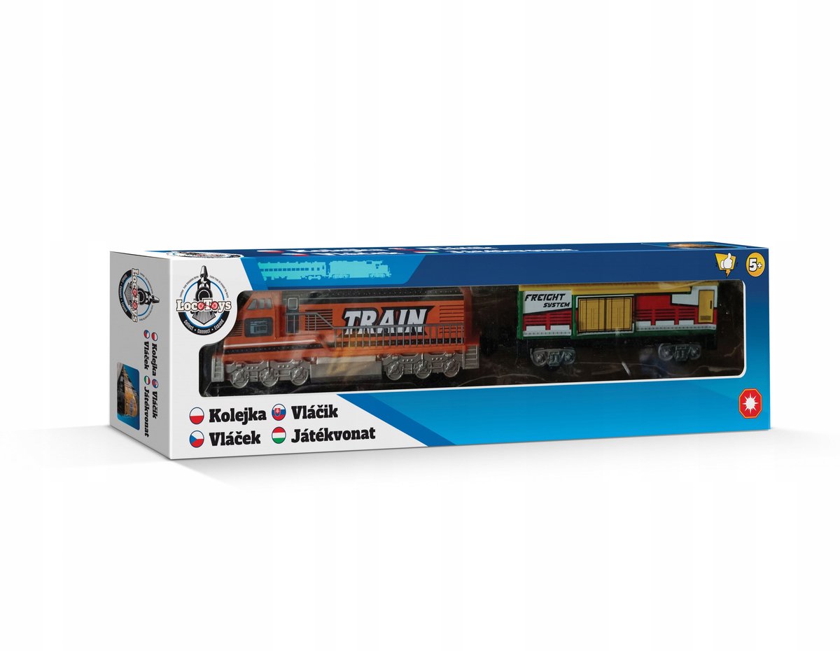 Loco Toys Trein met Wagon - Realistisch speelgoed