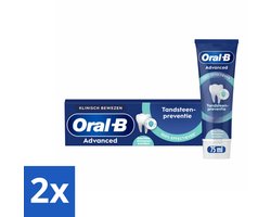 2 x Oral-B - Professional – Tandpasta – Tandsteencontrole – Reinigingskristallen – 75 ml - Tandpasta - Tandsteen - Reinigingskristallen - Fluoridetandpasta - Tandplak