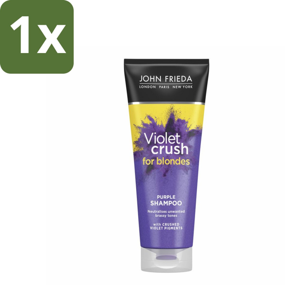 1 x John Frieda – Shampoo – Sheer Blonde Colour Renew Zilver – Neutraliseert gele tonen – 250 ml - Koffiezetapparaat