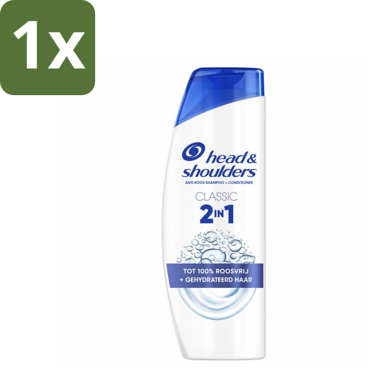 1 x Head & Shoulders – 2-in-1 – Classic – 625 ml - Anti-roos Shampoo - 2-in-1 Shampoo - Roosbestrijding - Hoofdhuid Verzorging - Microbioom Balans