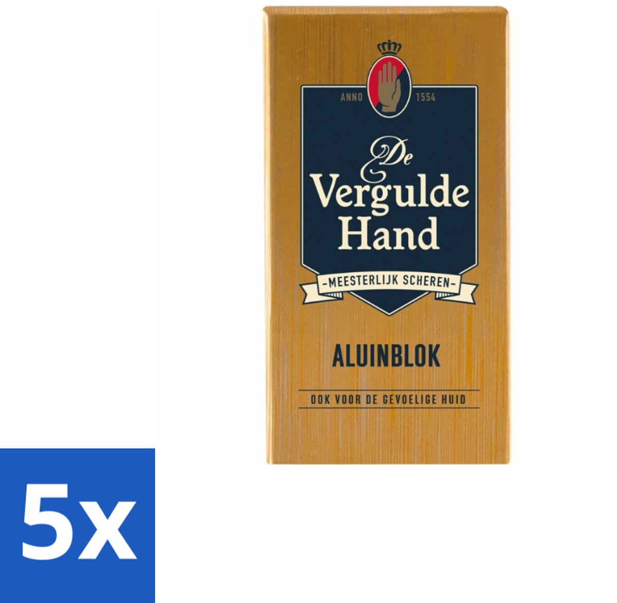 5 x Vergulde Hand - Aluinblok - 75gr - Koffiezetapparaat