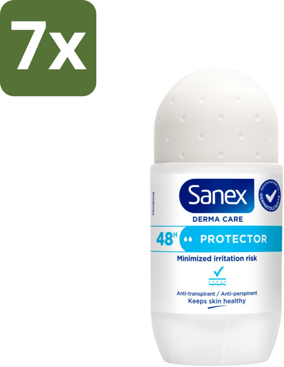 7 x Sanex – Deodorant Roller – Dermo Protector – 53 ml - Kabel - Kabels - Kabelsysteem - Kabelsysteem