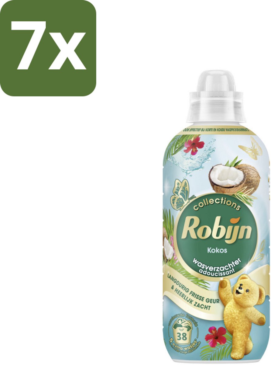 7 x Robijn – Wasverzachter – Kokos Sensation – 765 ml - Koffiezetapparaat