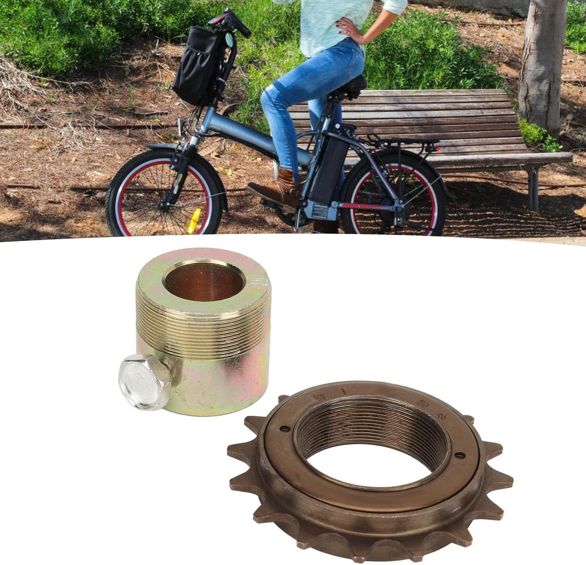 Adapterset voor 16T Freewheel met 20mm Adapter, Lichtgewicht Flywheel Kit voor Elektrische Driewielers, Motoren en Karts