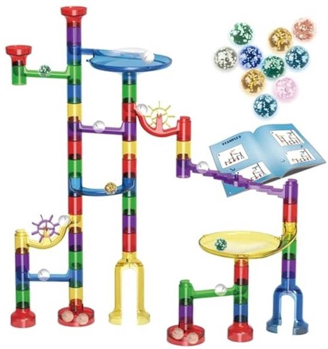 Glow-in-the-Dark Marble Run Set voor Kinderen van 4-7 Jaar - Educatief en Duurzaam Speelgoed