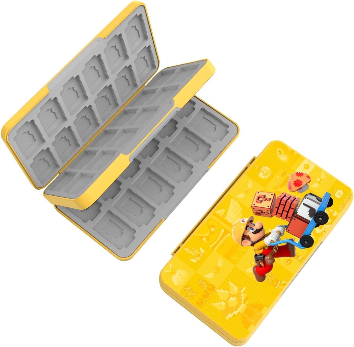 Beschermhoes voor speelkaarten en SD-kaarten, schokbestendige organizer met magnetisch design, waterdichte gaming-accessoires voor Switch en 48 spellen