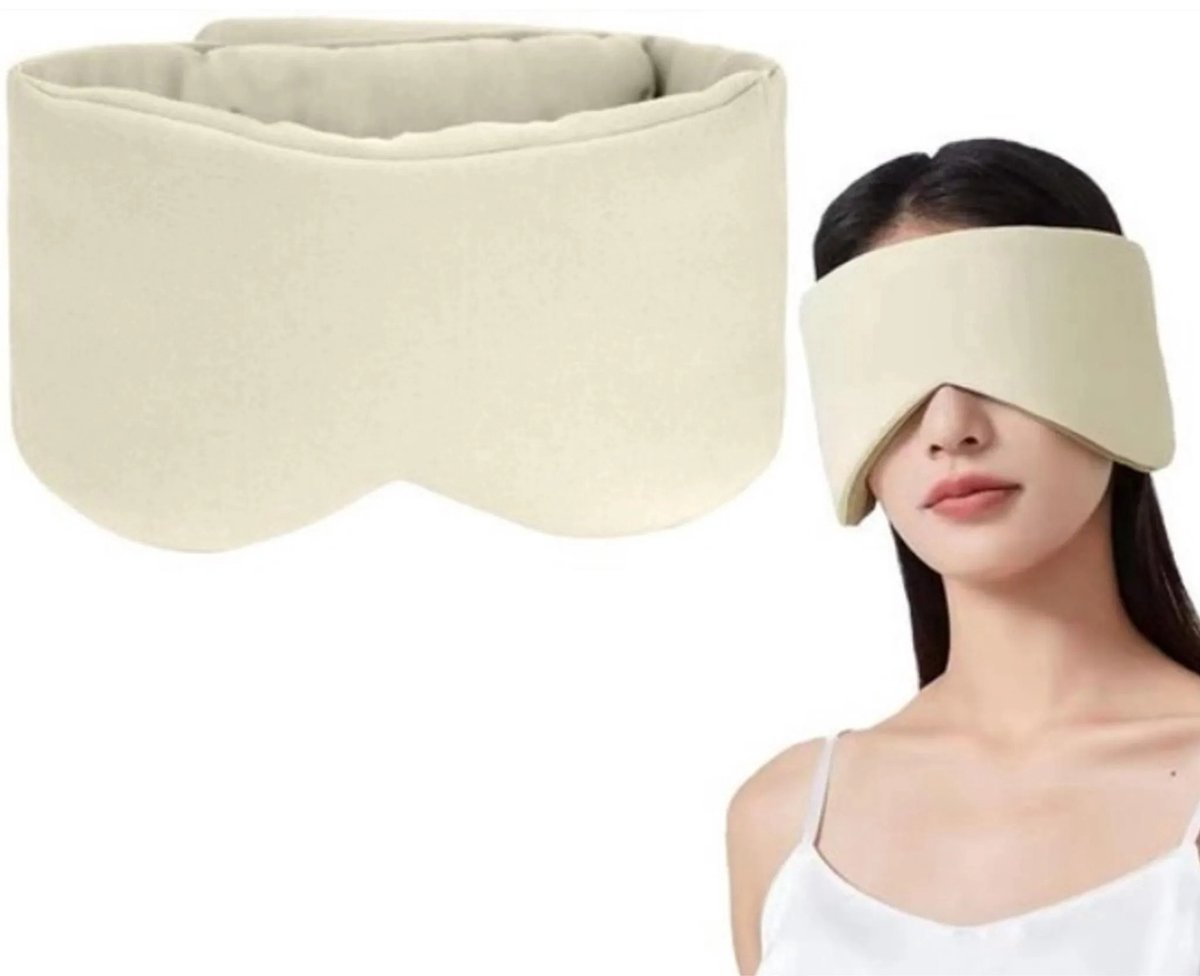 Oogmasker slaap-Dubbelzijdig anti-licht oogmasker voor mannen en vrouwen-Verstelbare klittenband-Slaapmasker voor het hele seizoen-Geschikt voor reizen, dutje, yoga