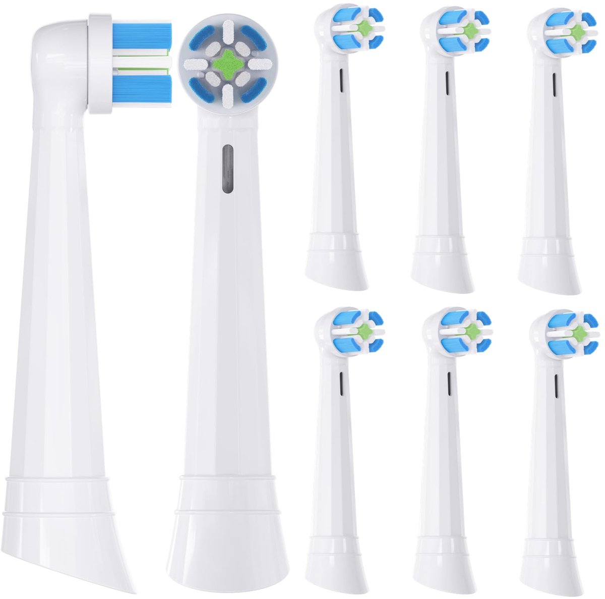 geschikt voor Oral-B iO 3/4/5/6/7/8/9/10 Series Ultimate Clean elektrische tandenborstels: vervangende opzetborstels geschikt voor Oral-B iO elektrische tandenborstels 8 stuks - wit.