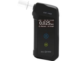 Alcofind AF40 digitale alcoholtester met hoge precisie brandstofcel sensor en testgeheugen