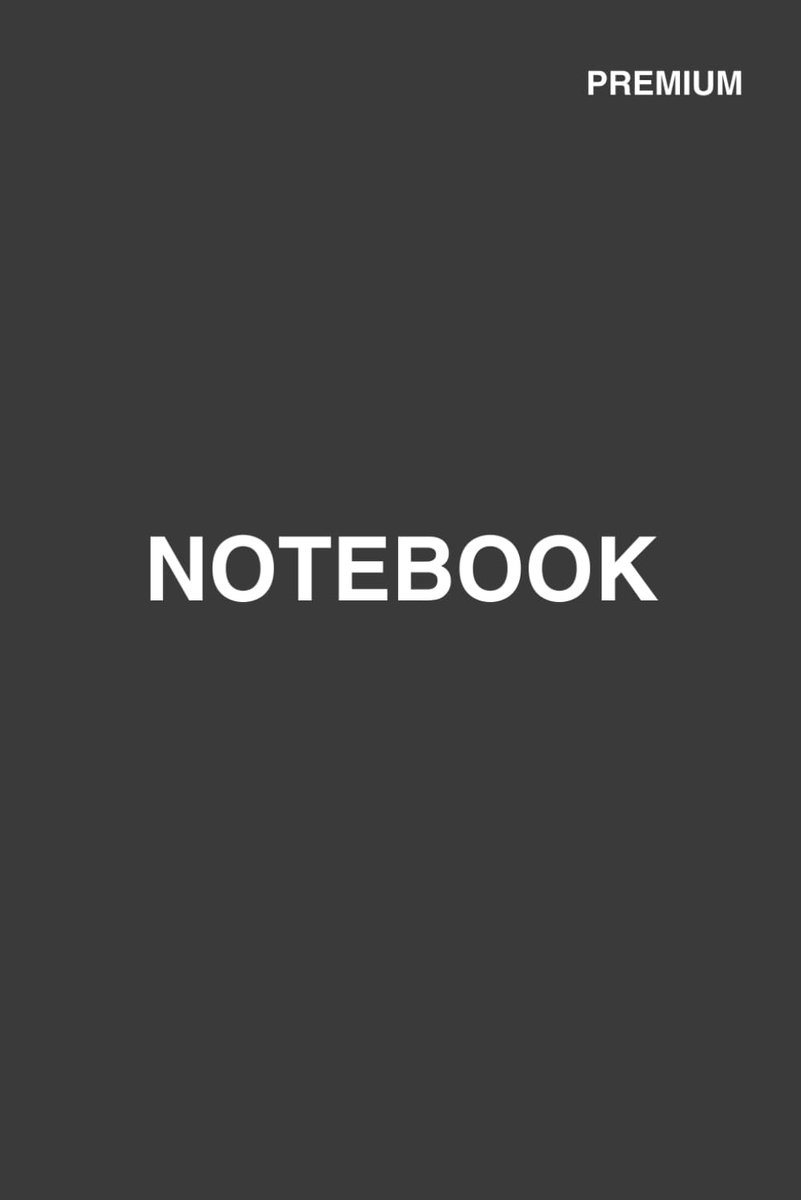 Elegant Anthracite Grey Edition: Stylish Wide Ruled Journal - 6x9 Inches - 100 Pages - Professional & Minimalist - ShopVlot