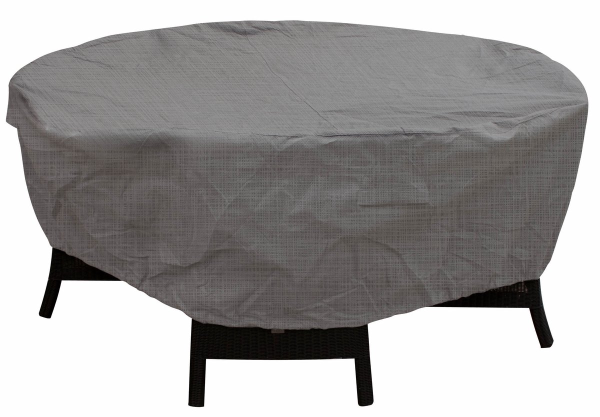 Eurotrail Waterdichte Tafelhoes, Zitgroephoes Rond, Cantonic Ø 160x90cm, Grijs