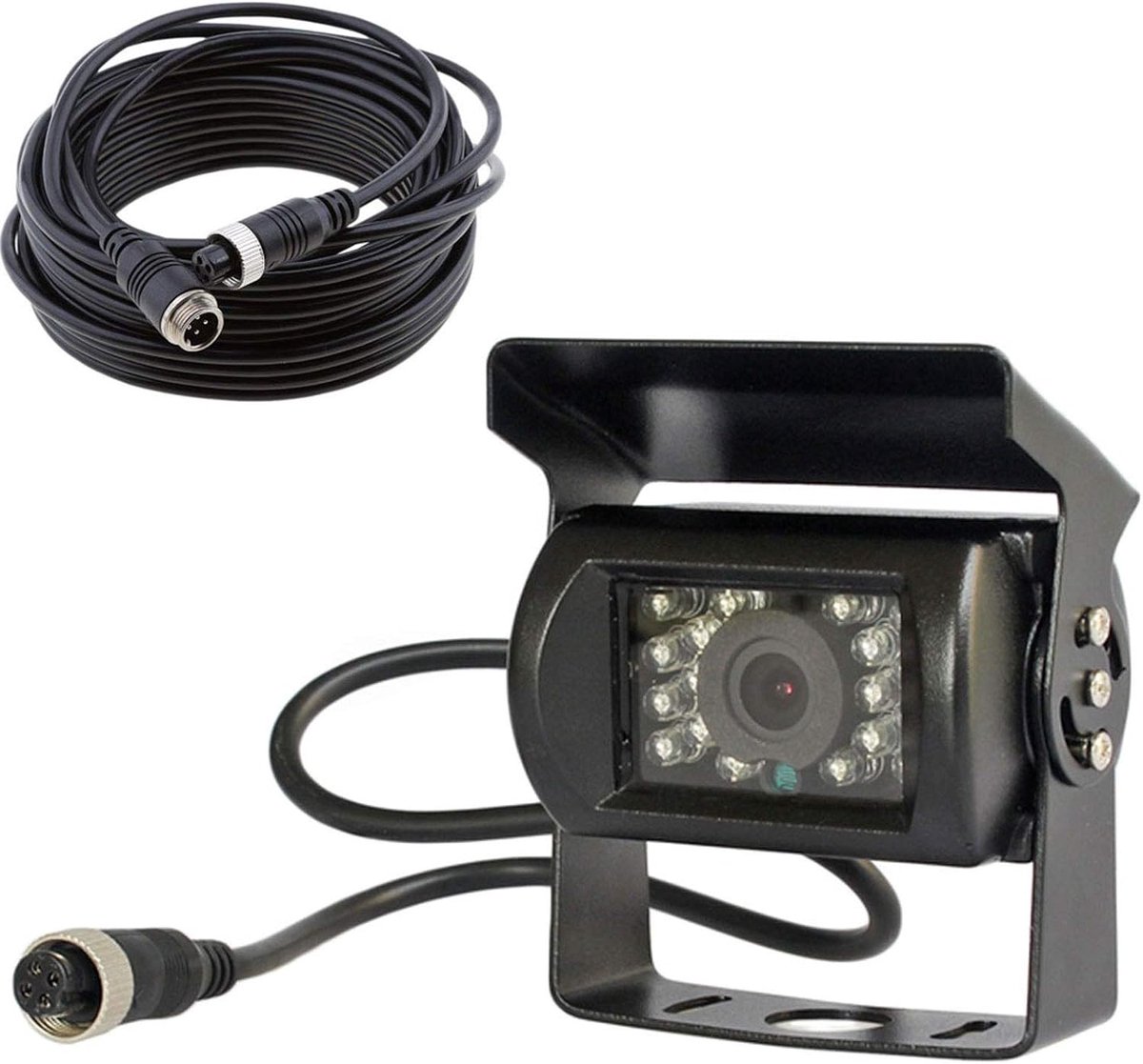 Achteruitrijcamera met 4 pins, 12 V-24 V voor zware voertuigen