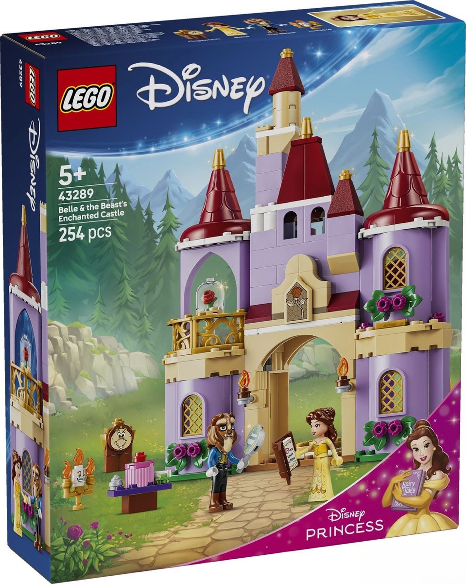 LEGO ǀ Disney Princess het Betoverde Kasteel van Belle en het Beest Bouwpakket voor Kinderen 43289 — cadeau in Spellen & Speelgoed - foto 5