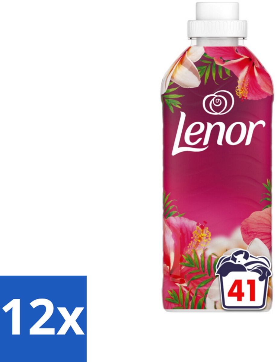 Lenor - Wasverzachter - Gemberlelie en Guave - 41 Wasbeurten - Voordeelverpakking - 12 stuks