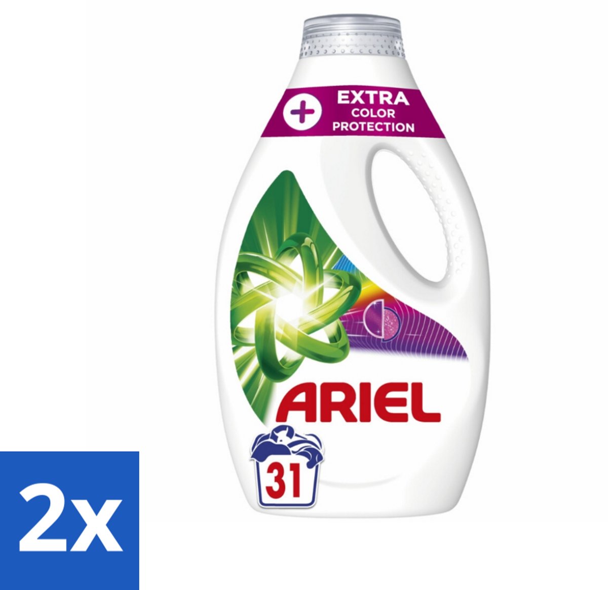 2 x Ariel Original - Extra Kleurbescherming - Vloeibaar Wasmiddel - Gekleurde Was - 31 Wasbeurten - Wasmiddel - Gekleurde Was - Kleurbescherming - Vloeibaar Wasmiddel - Ariel